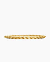 Cable Edge® Bangle Bracelet in 18K Yellow Gold, 4mm